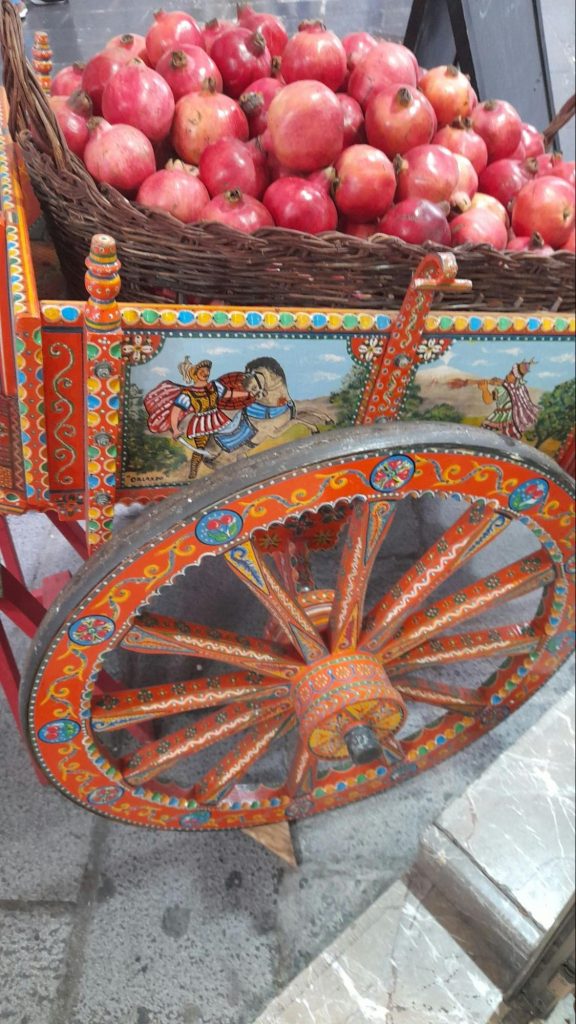 Traditional Sicilian street market stall